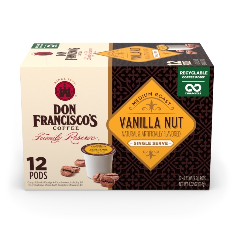 Medium Roast Vanilla Nut Coffee Pods, 4.02 oz