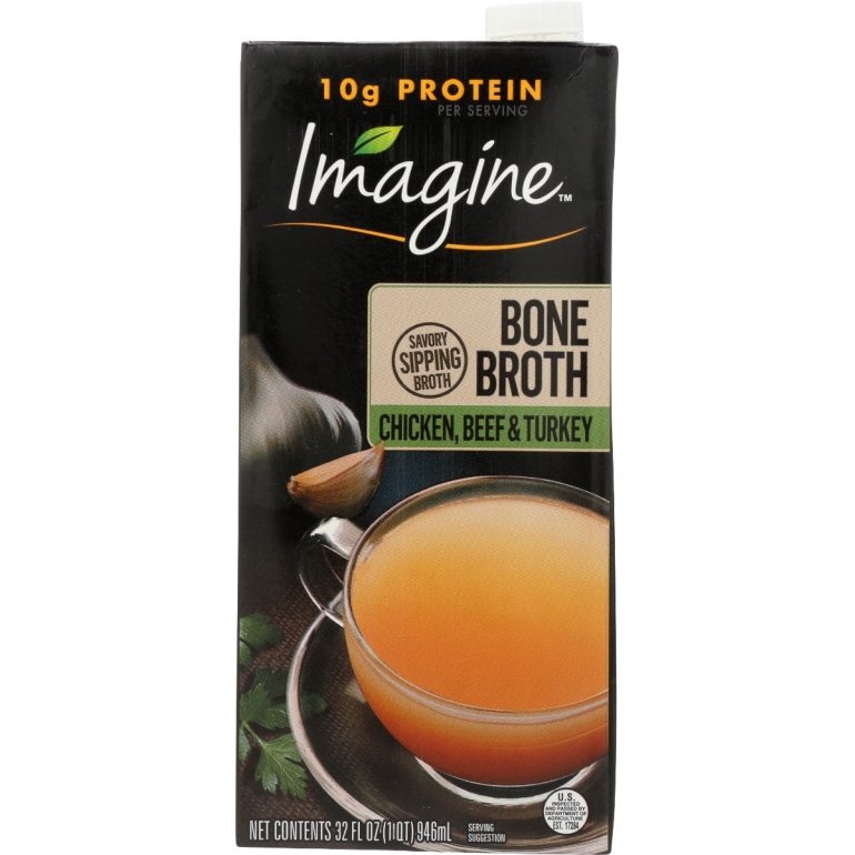 Chicken Beef And Turkey Bone Broth, 32 fo