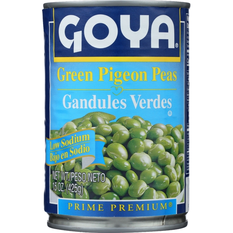Low Sodium Green Pigeon Peas, 15 oz
