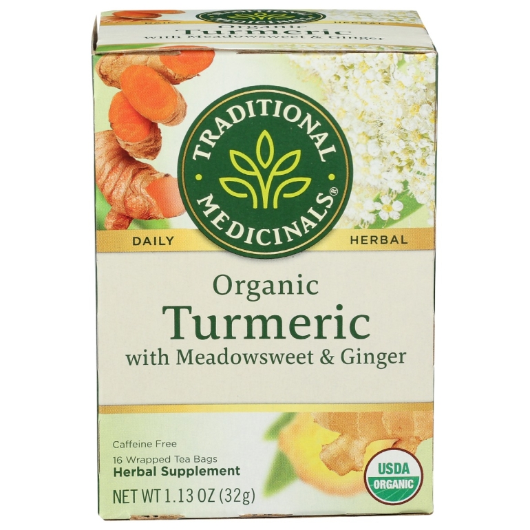 Organic Turmeric With Meadowsweet and Ginger Tea, 16 bg