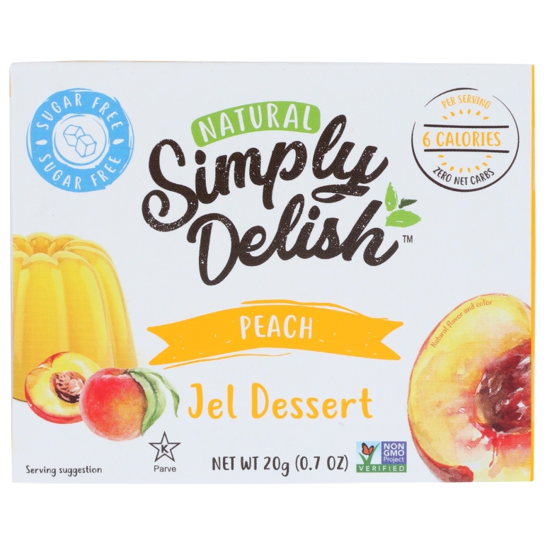 Jel Dessert Peach, 0.7 oz