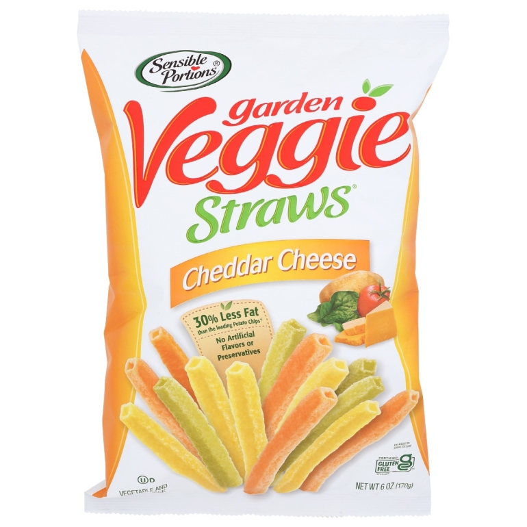 Straw Veggie Cheddr Chese, 7 oz