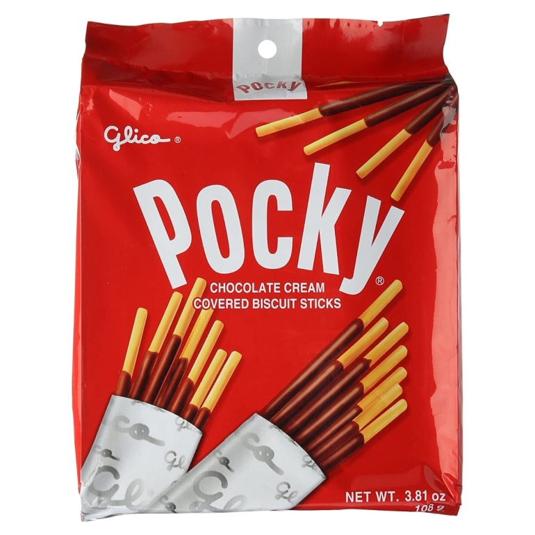 Pocky, Chocolate Cream Covered Biscuit Sticks, 3.81 oz