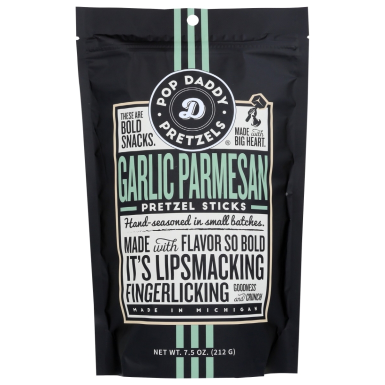 Garlic Parmesan Seasoned Pretzels, 7.5 oz