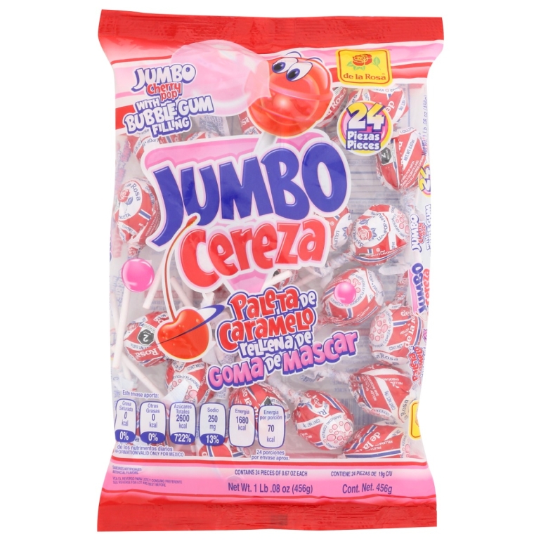 Lollipop Cherry Pop Jumbo, 16.08 OZ