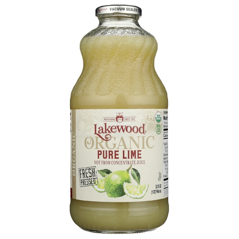 Organic Pure Lime Juice, 32 oz