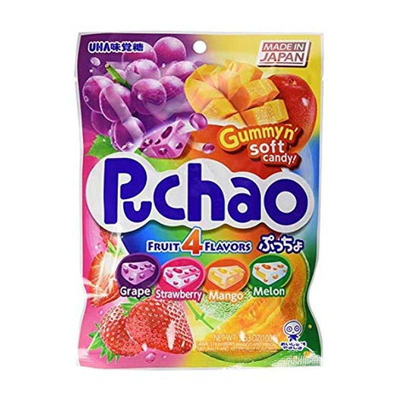 Puchao Mix Fruit Gummy Candy, 3.53 oz