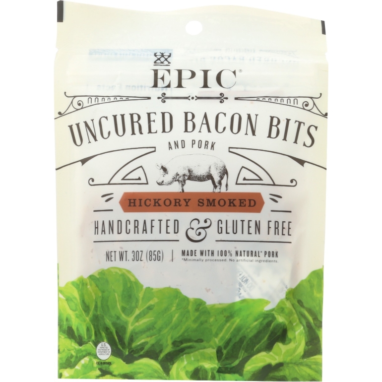 Hickory Smoked Uncured Bacon Bits, 3 oz