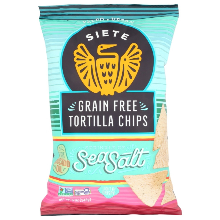 Sea Salt Grain Free Tortilla Chips, 5 oz