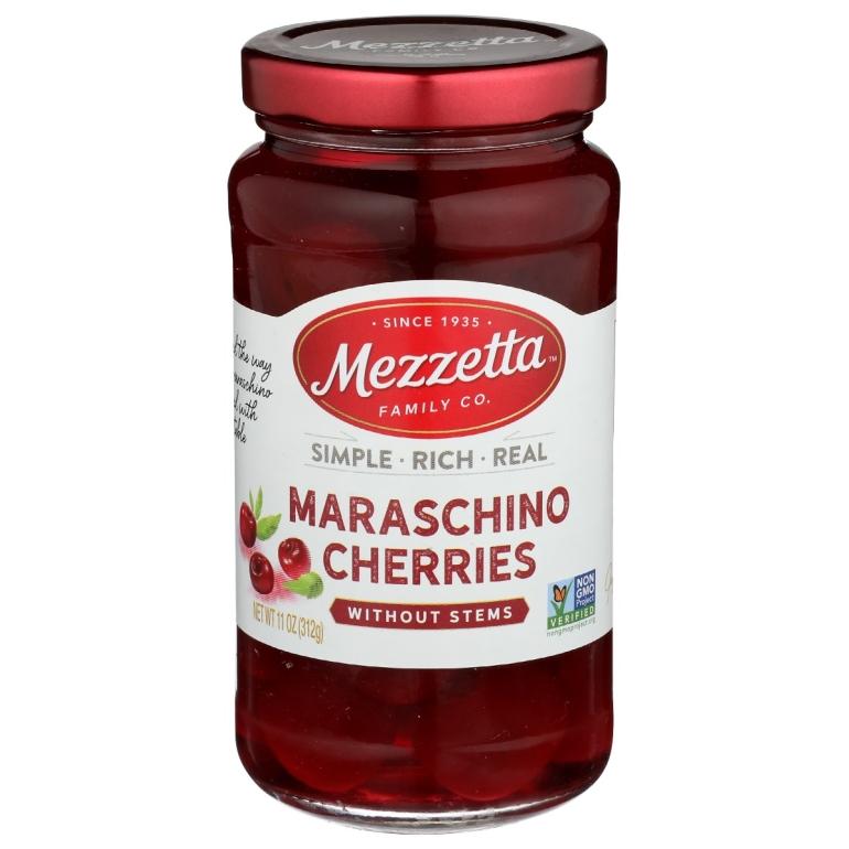 Maraschino Cherries Without Stems, 11 oz