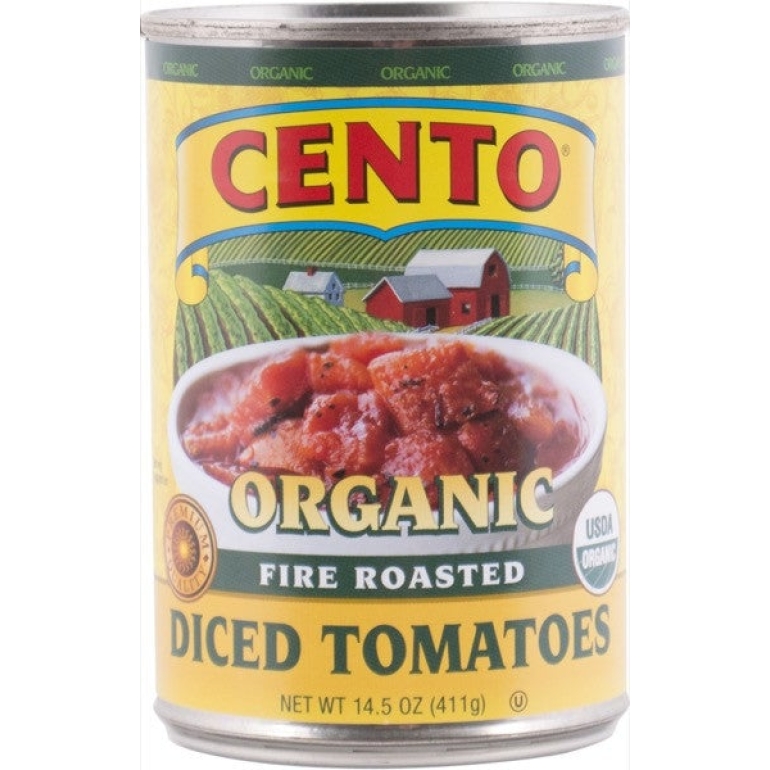 Organic Fire Roasted Diced Tomatoes, 14.5 oz