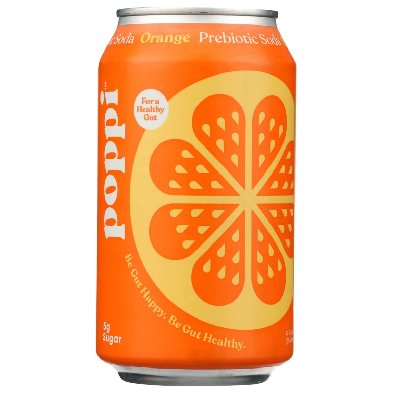 Orange Prebiotic Soda, 12 fo