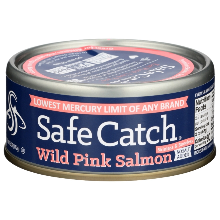 Wild Pacific Pink Salmon No Salt Added, 5 oz