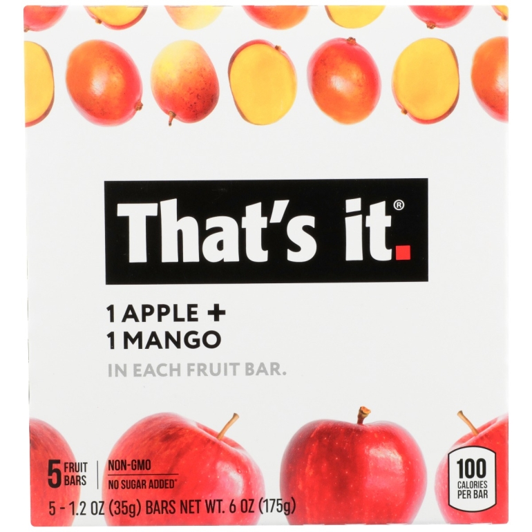 Apple & Mango Fruit Bar, 6 oz