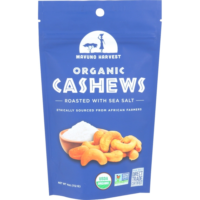 Organic Roasted Cashews Sea Salt, 4 oz