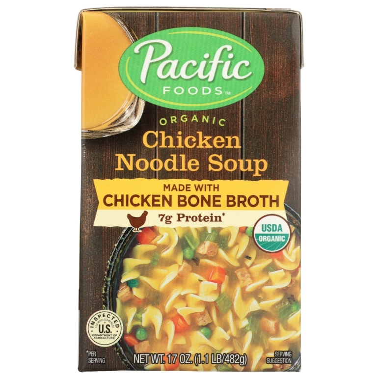 Organic Chicken Bone Broth Noodle Soup, 17 oz
