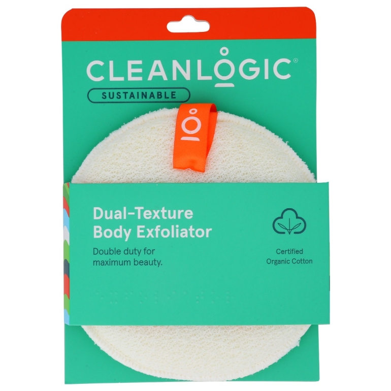 Sustainable Dual Texture Body Exfoliator, 1 ea