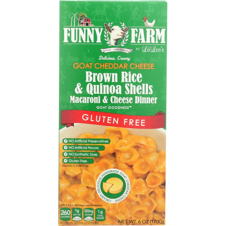 Brown Rice Quinoa Macaroni and Cheese Gluten Free, 6 oz