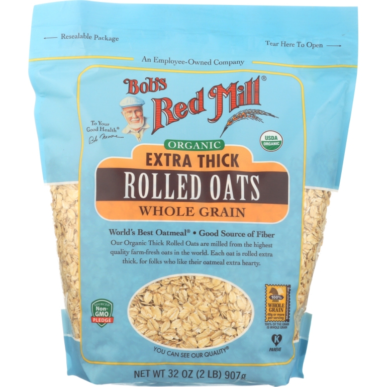 Organic Extra Thick Rolled Oats, 32 oz