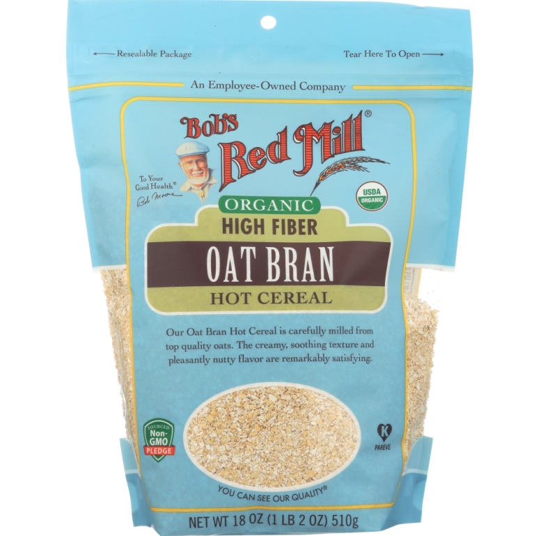 Organic Oat Bran Hot Cereal, 18 oz