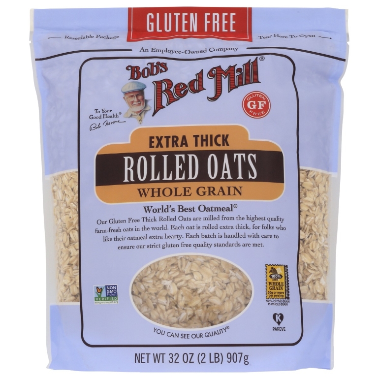 Gluten Free Extra Thick Rolled Oats, 32 oz