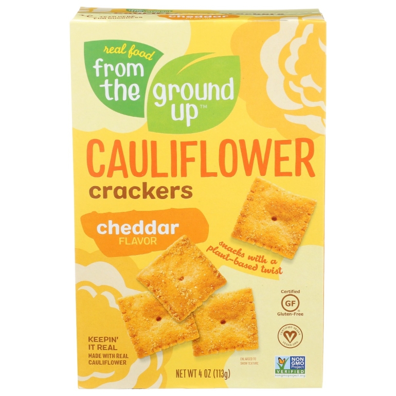 Cheddar Cauliflower Crackers, 4 oz