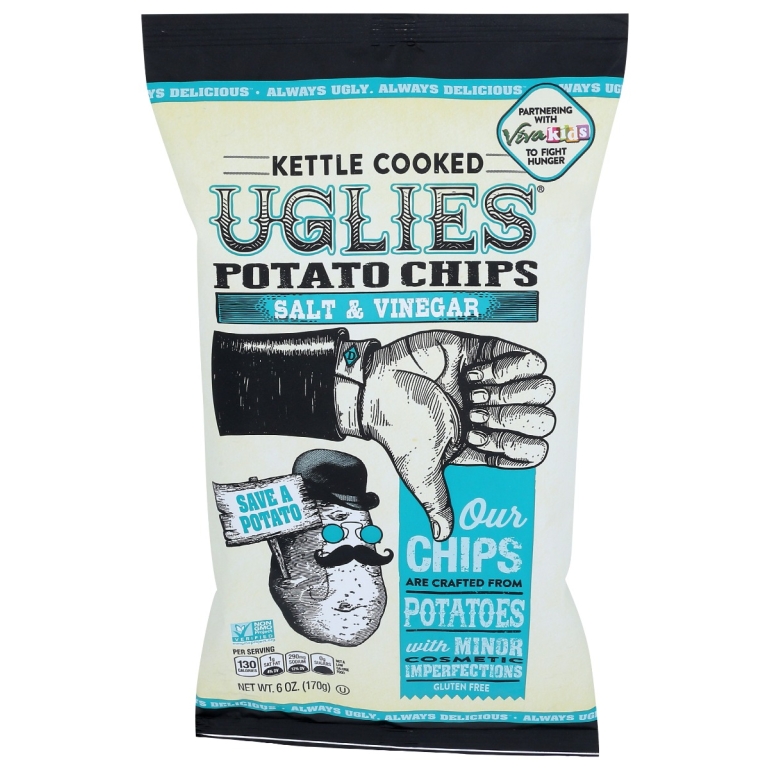 Salt And Vinegar Potato Chips, 6 oz