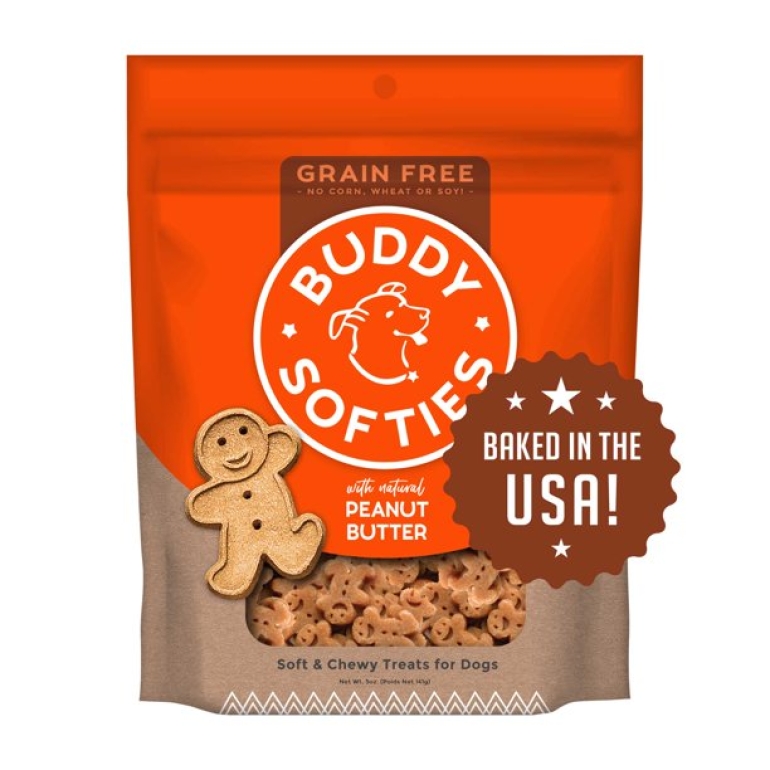 Grain Free Soft and Chewy Treats Peanut Butter, 5 oz
