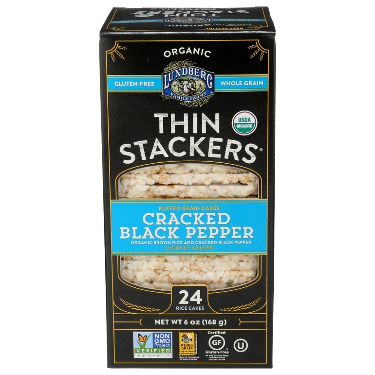 Cracked Black Pepper Thin Stacker, 6 oz