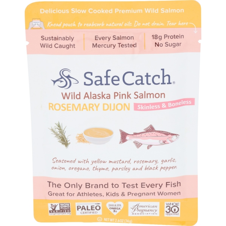 Wild Alaska Pink Salmon Rosemary Dijon Pouch, 2.6 oz
