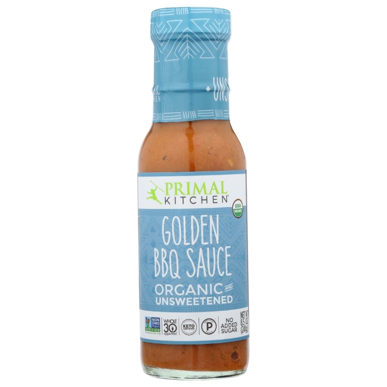Organic And Unsweetened Golden Bbq Sauce, 8.5 oz