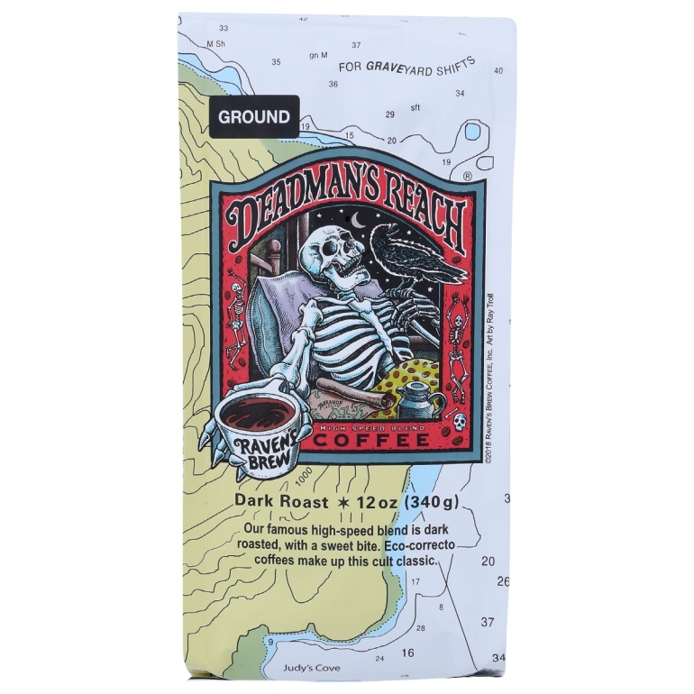 Deadmans Reach Ground Dark Roast Coffee, 12 oz