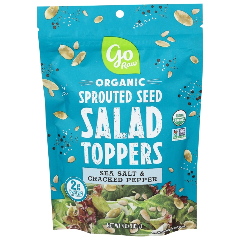 Sea Salt and Cracked Pepper Sprouted Salad Toppers, 4 oz