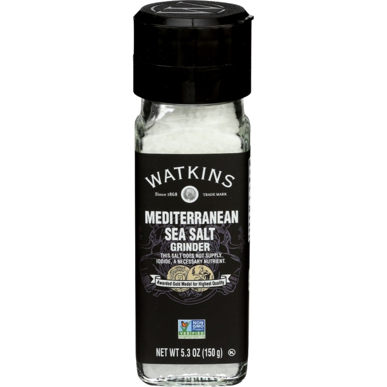 Mediterranean Sea Salt Grinder, 5.3 oz