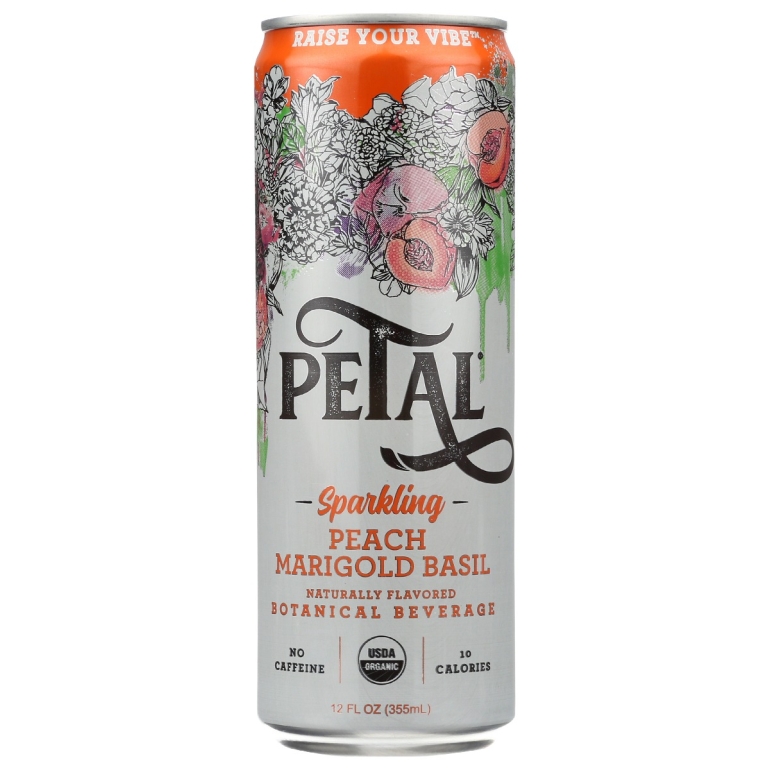 Sparkling Peach Marigold Basil, 12 fo