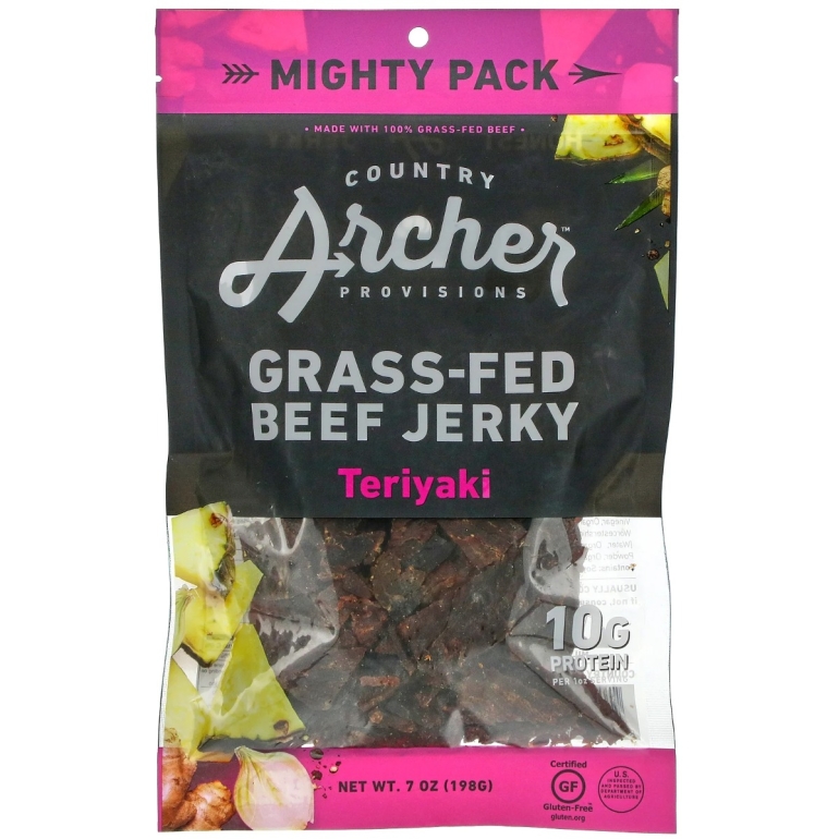 Teriyaki Grass Fed Beef Jerky, 7 oz