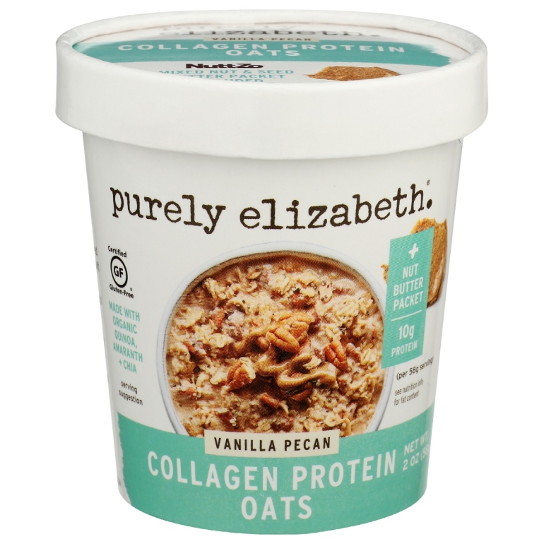 Vanilla Pecan Collagen Protein Oats Cup, 2 oz