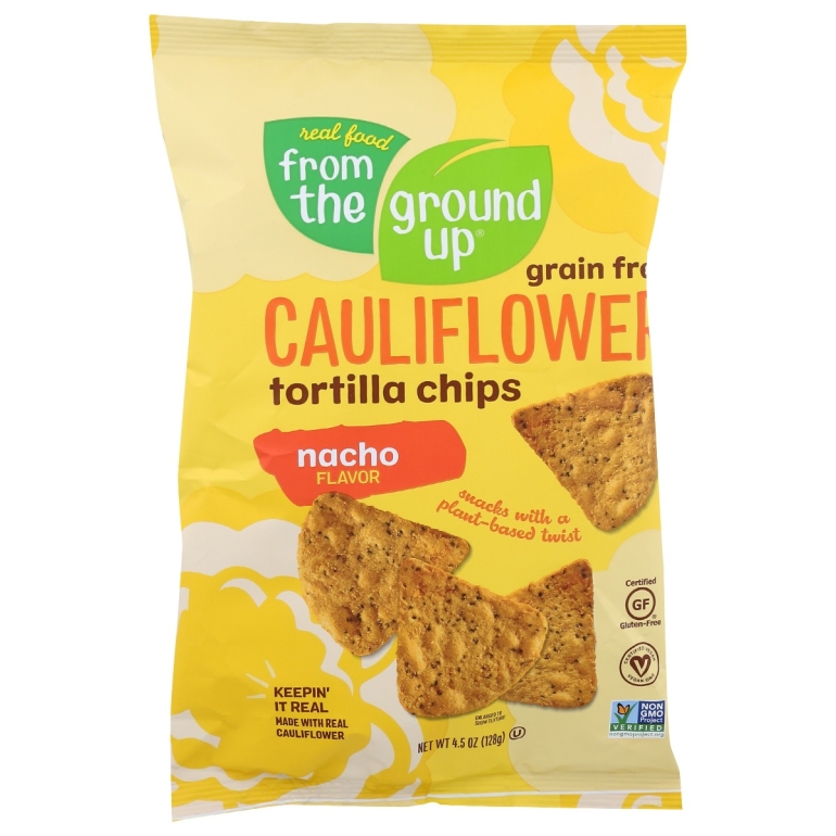 Nacho Cauliflower Tortilla Chips, 4.5 oz