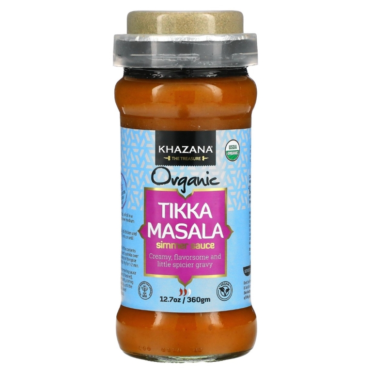 Organic Tikka Masala Simmer Sauce With Spice Cap, 12.7 oz