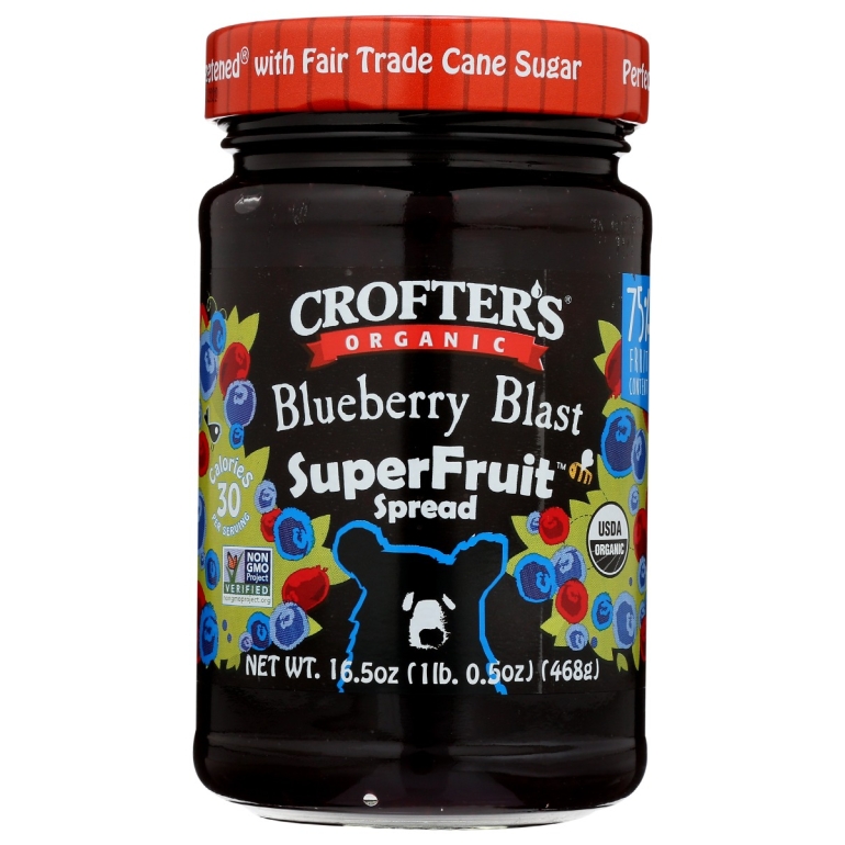 Organic Blueberry Blast Superfruit Spread, 16.5 oz