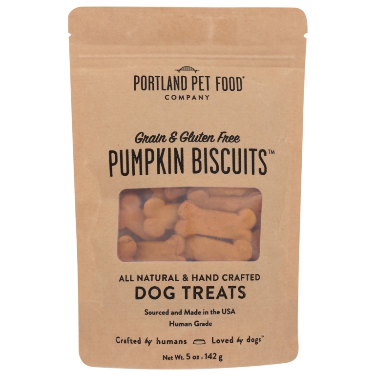 Pumpkin Biscuit Dog Treats, 5 oz