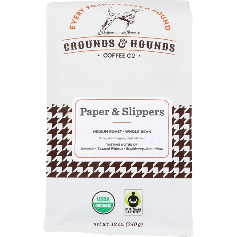 Paper Slippers Whole Bean Coffee, 12 oz