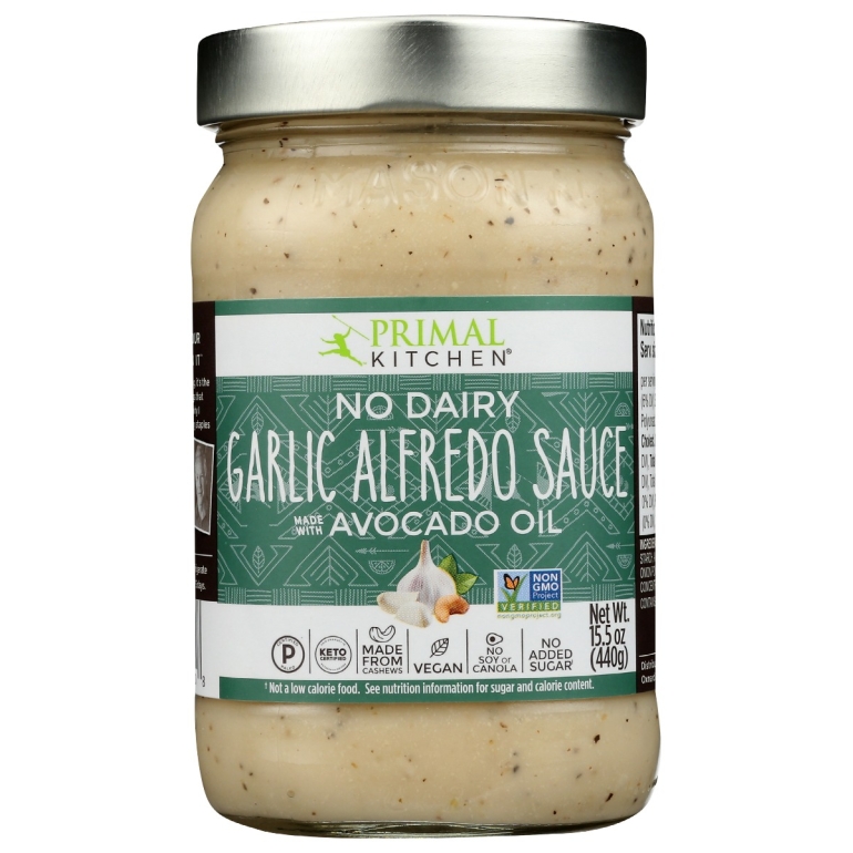 No Dairy Garlic Alfredo Sauce, 15 oz