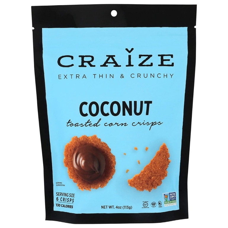 Crackers Corn Coconut, 4 oz