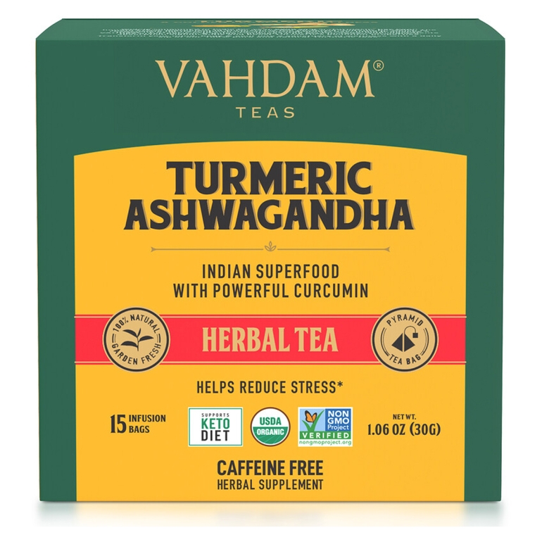 Turmeric Ashwagandha Herbal Tea, 1.06 oz