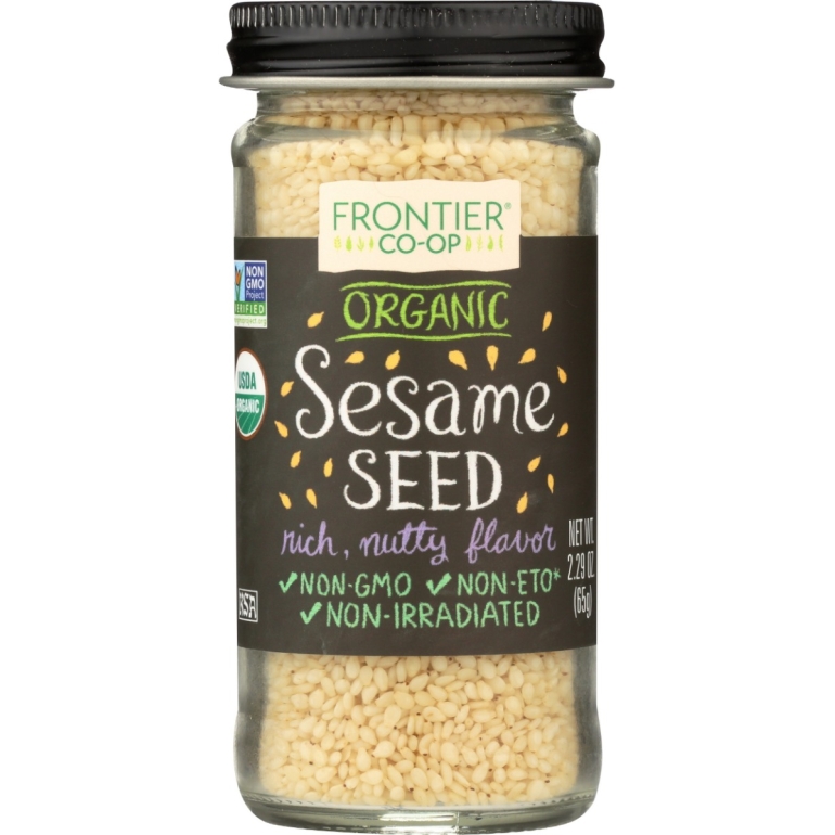 Organic Sesame Seeds Whole Hulled, 2.29 OZ