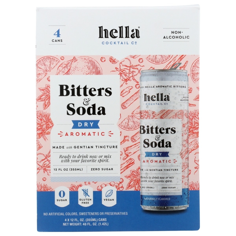 Bitters Soda Dry Aromatic 4pk, 48 fo