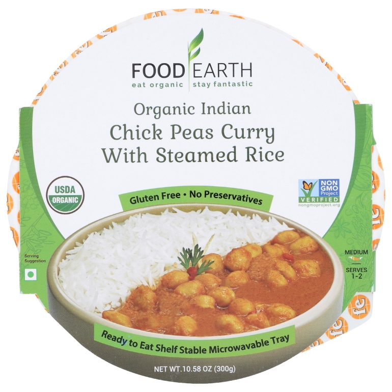 Entree Chickpea Crry Rice, 10.58 oz