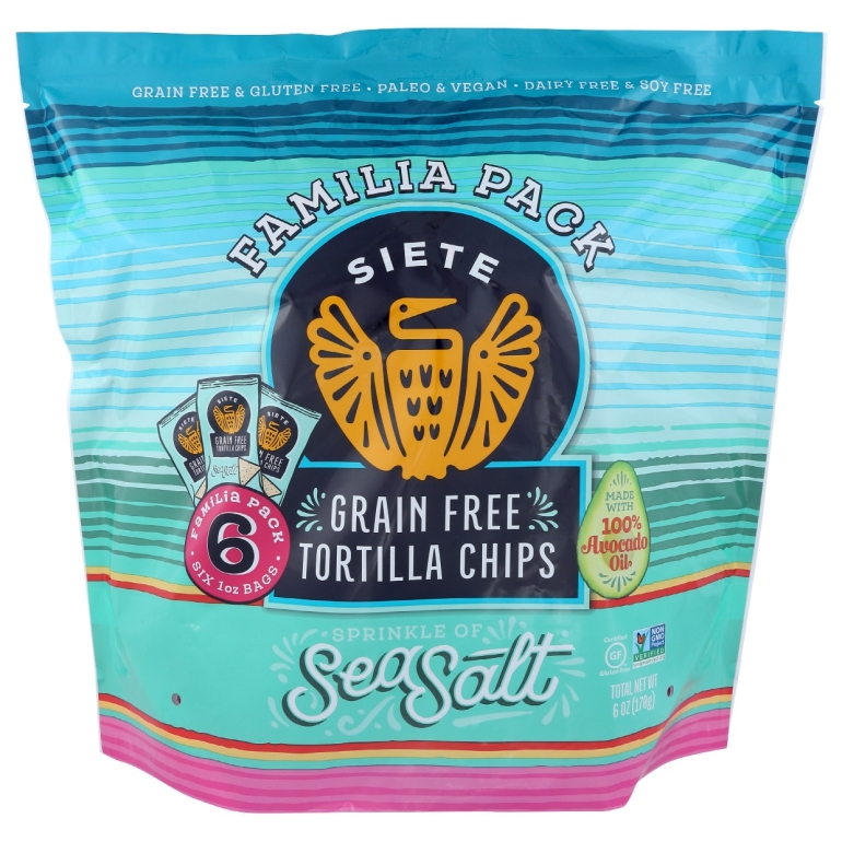 Sea Salt Grain Free Tortilla Chips 6Pack, 6 oz