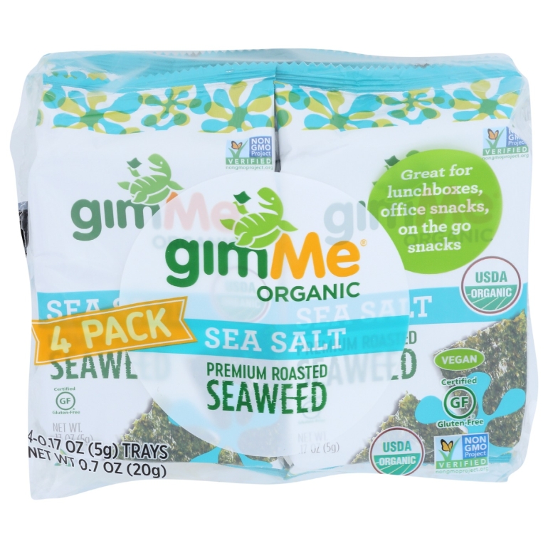 Premium Organic Seaweed Sea Salt 4Pack, 0.7 oz